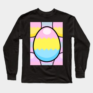 Cartoon Spring Easter Eggs Long Sleeve T-Shirt